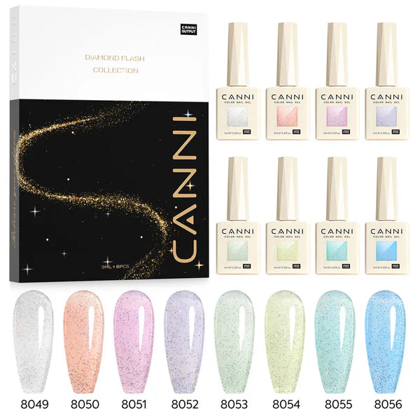 Fedezd fel a tündéri csillogást: CANNI HEMA FREE Glitter Gel Polish – Fairy Collection