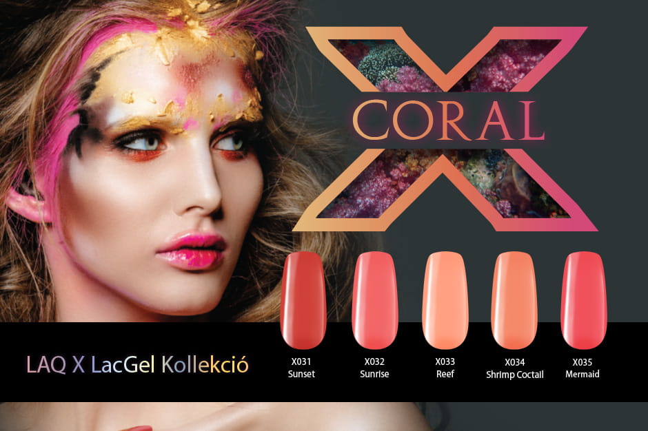 Perfect Nails Coral Gél Lakk szett