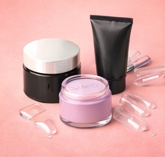 Műköröm zselé és porcelánpor