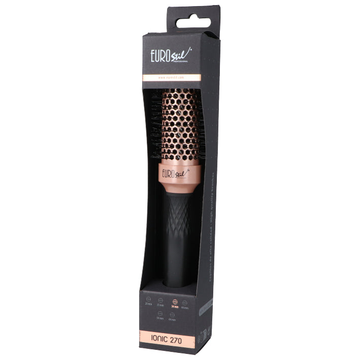 EuroStil Ionic 270 hőálló kerámia–turmalin körkefe – 34 mm