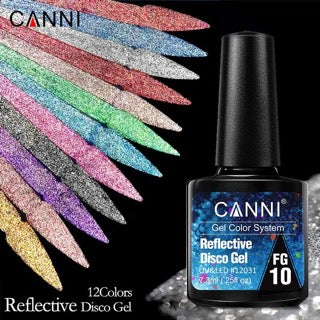 CANNI UV/LED Reflective Disco gél lakk 7.3 ml - FG11