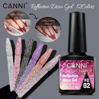 CANNI UV/LED Reflective Disco gél lakk 7.3 ml - FG11