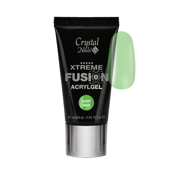 Crystal Nails Xtreme Fusion AcrylGel - Glassy Green