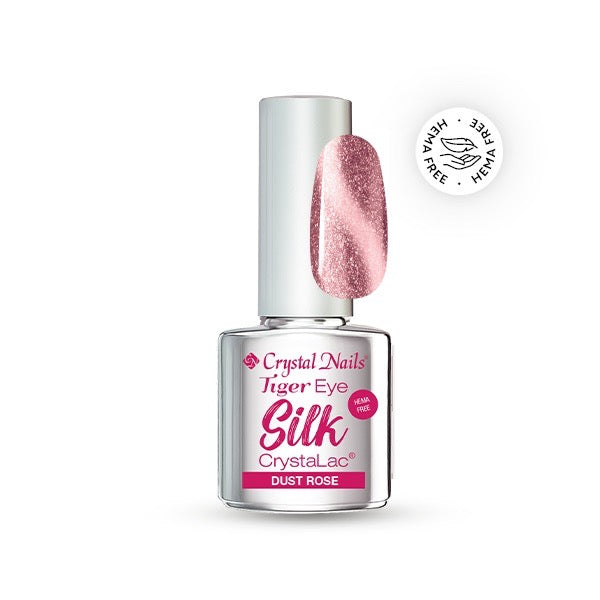 Tiger Eye Silk CrystaLac - Dust Rose 4ml