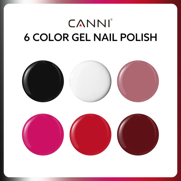 CANNI HEMA FREE UV/LED gél lakk szett 6x9ml - Classic Trio