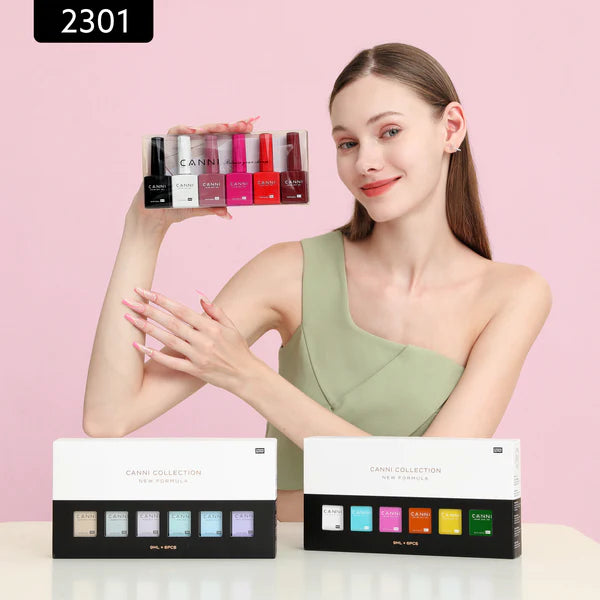 CANNI HEMA FREE UV/LED-Gellack-Set 6x9ml – Classic Trio