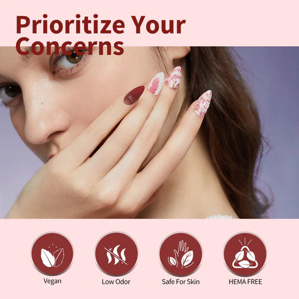 CANNI HEMA FREE UV/LED-Gellack-Set 6x9ml – Red Velvet Reverie