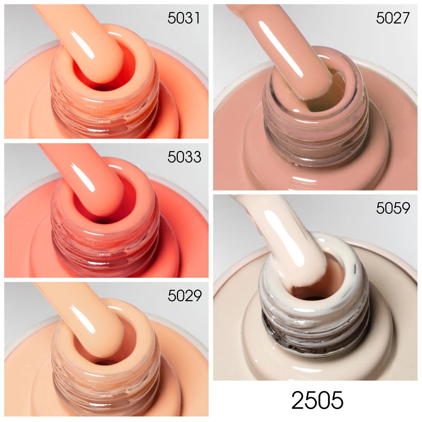 Venalisa HEMA-TPO free UV/LED Gel Polish set 5x10 ml - Neutral Poetry V2505