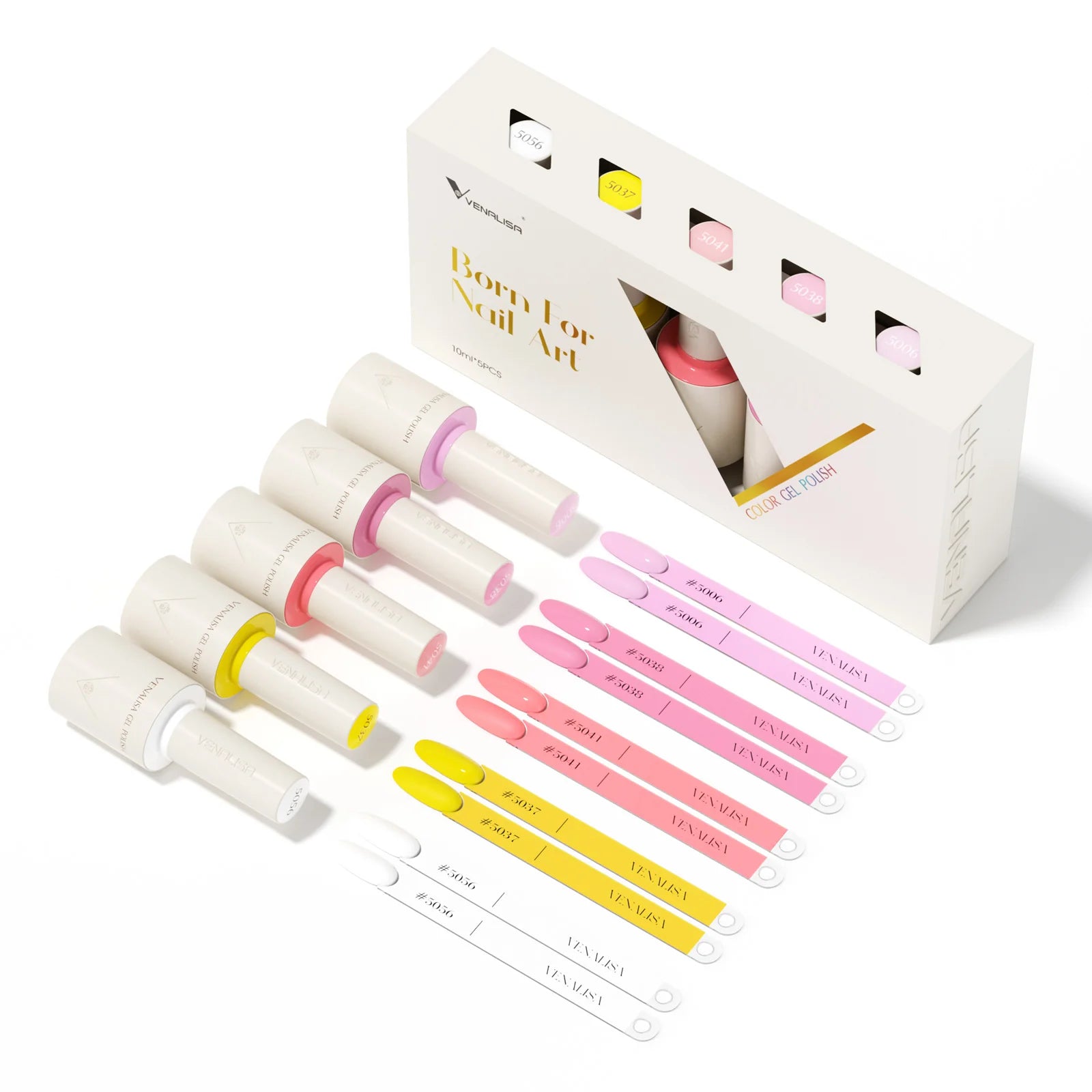 Venalisa HEMA-TPO free UV/LED Gel Polish Set 5x10 ml - Sugar Bloom V2507
