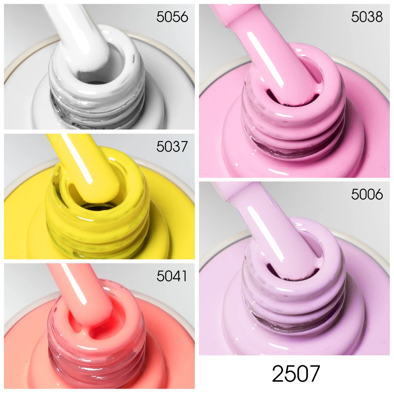 Venalisa HEMA-TPO free UV/LED Gel Polish Set 5x10 ml - Sugar Bloom V2507