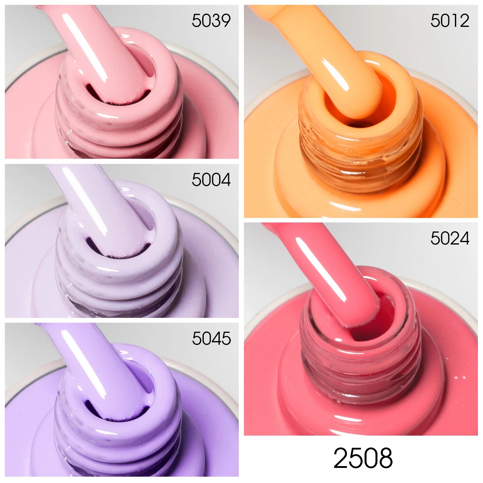Venalisa HEMA-TPO free UV/LED Gel Polish Set 5x10 ml - Sunset Mirage V2508