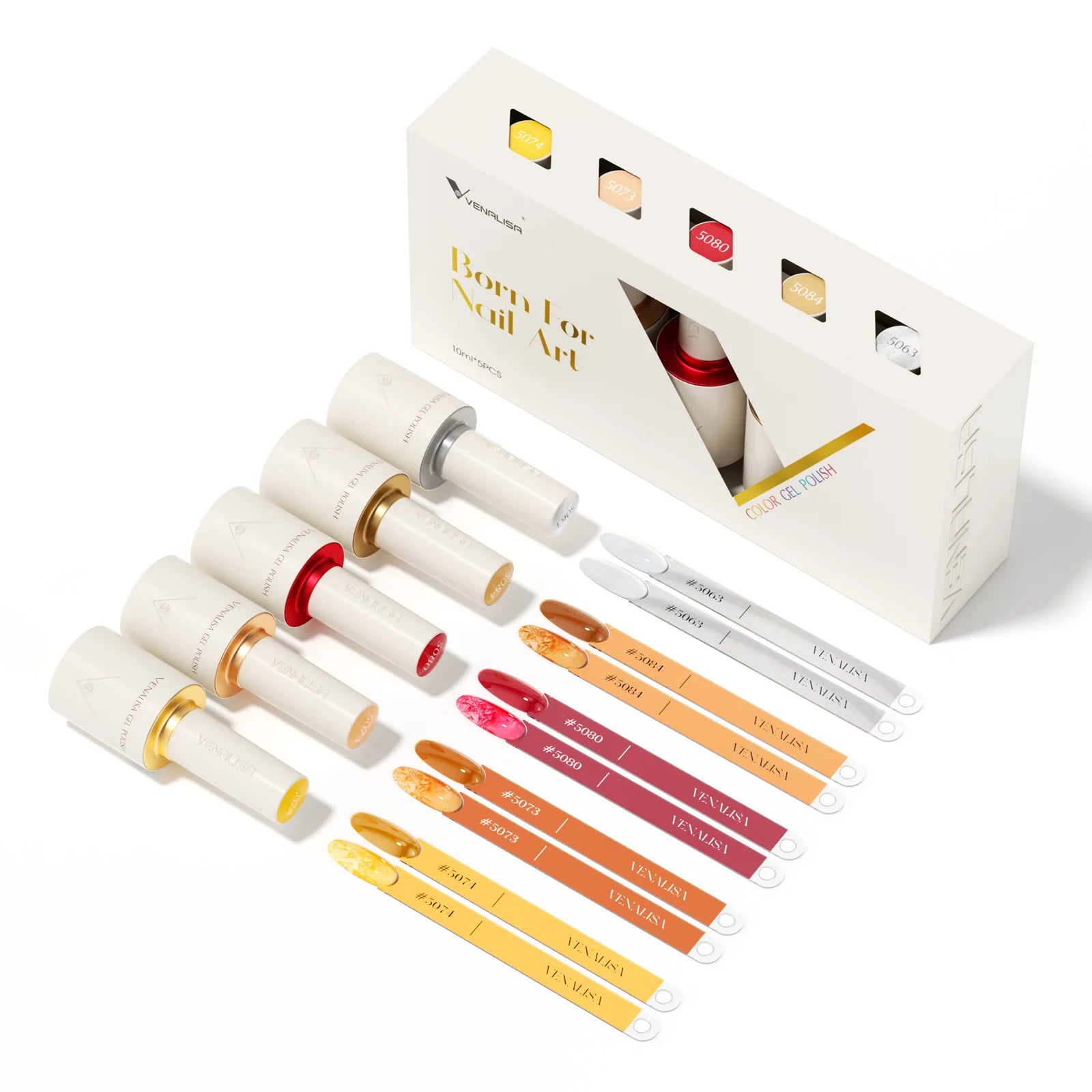 Venalisa HEMA-TPO free UV/LED Gel Polish Set 5x10 ml - Lunar Honey V2509