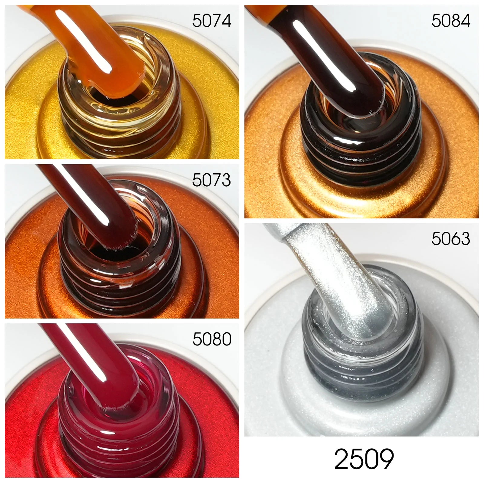 Venalisa HEMA-TPO free UV/LED Gel Polish Set 5x10 ml - Lunar Honey V2509