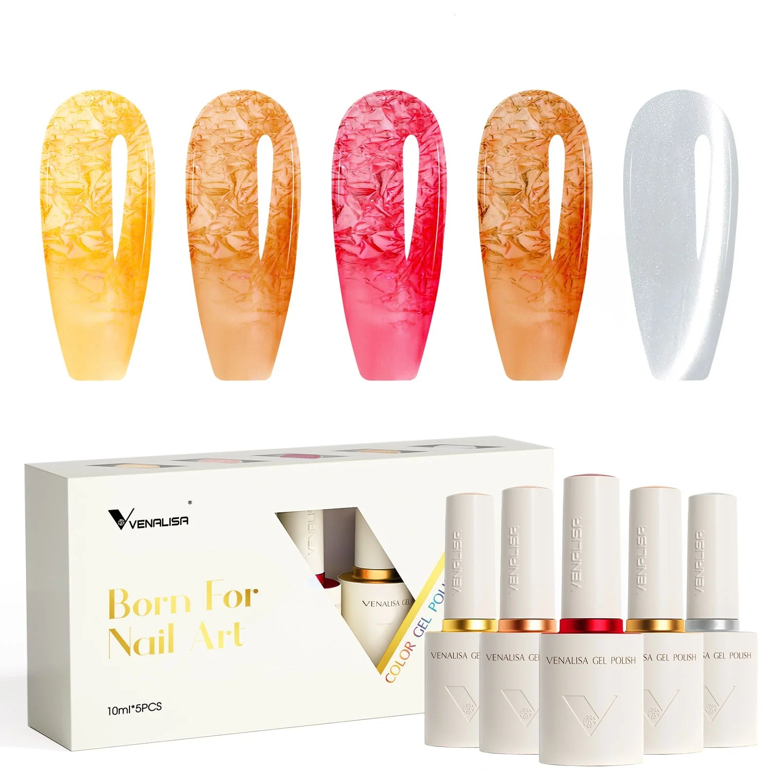 Venalisa HEMA-TPO free UV/LED Gel Polish Set 5x10 ml - Lunar Honey V2509