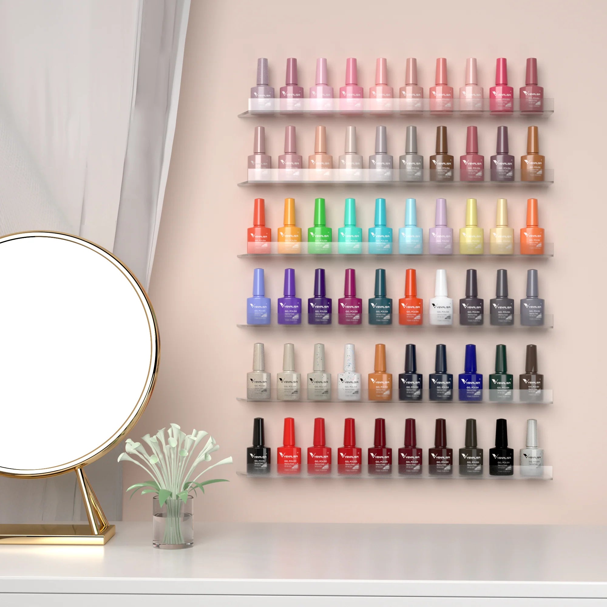 Venalisa Hema Free VIP4 UV/LED Gel-Lack – Komplettset – 60 Farben