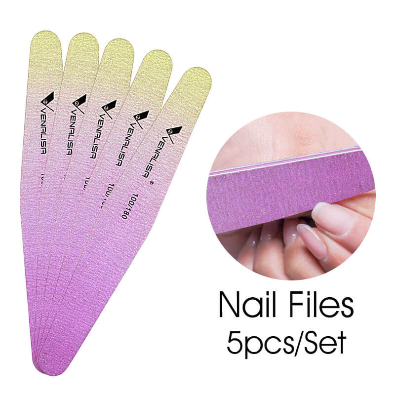 Venalisa Nail Files 100/180 – Professzionális kétoldalas körömreszelő (5 db)