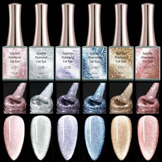 CANNI Sparkle Diamond Cat Eye gél lakk 16 ml C129