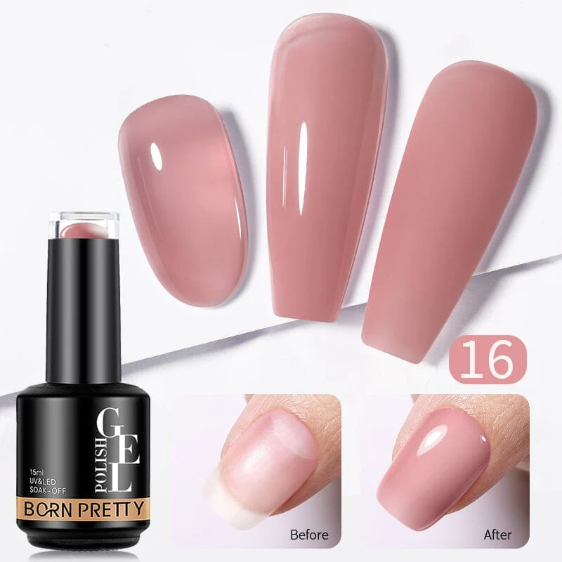 Born Pretty Pro HEMA FREE Rubber Base Gel 15 ml - RB16