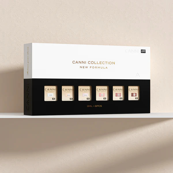 CANNI HEMA FREE UV/LED gel polish set 6x9ml - Translucid Glamour
