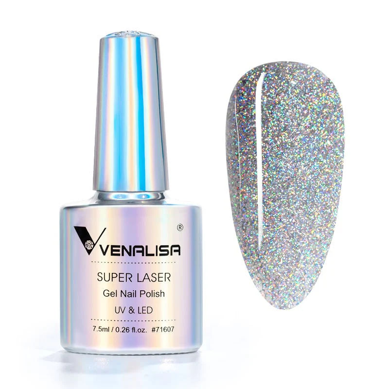 Venalisa Super Laser Holographic Gél Lakk 7.5ml – HEMA & TPO mentes