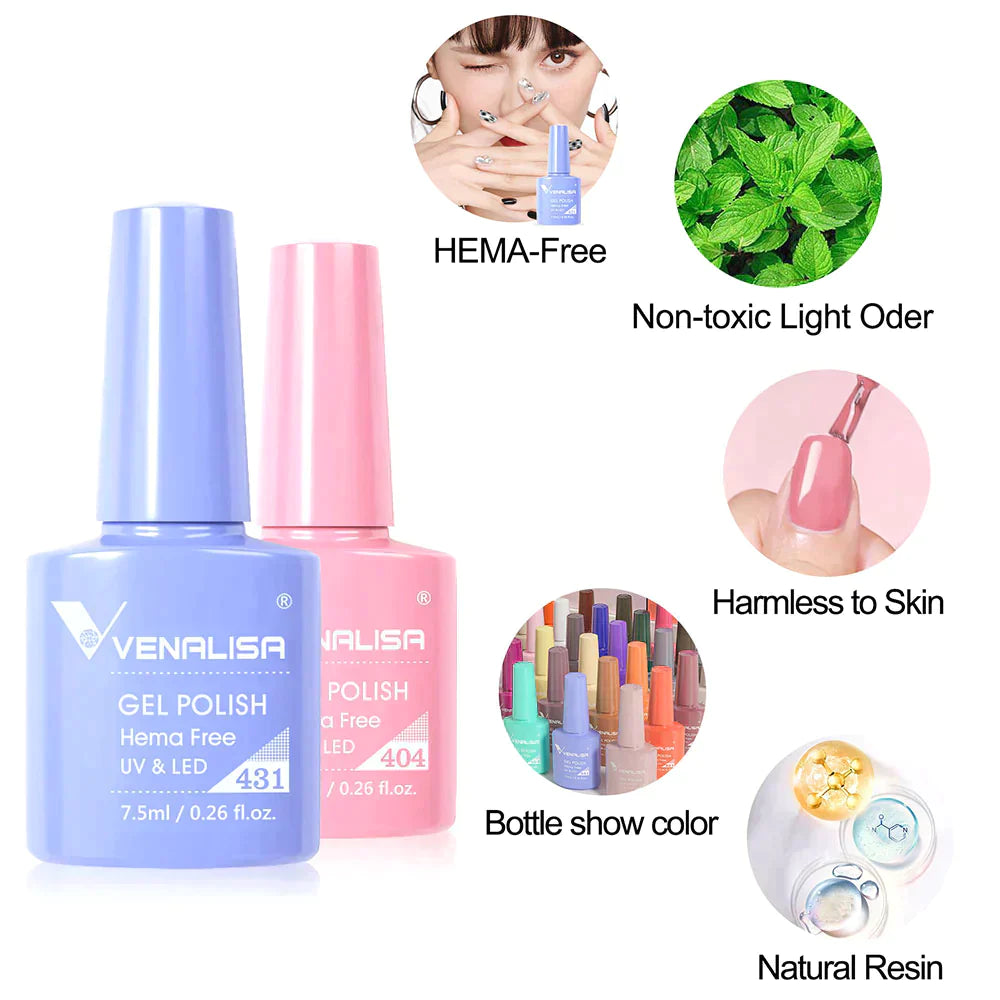 Venalisa Hema Free UV/LED Gél Lakk 7.5 ml - 408