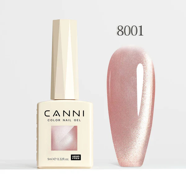 CANNI HEMA FREE UV/LED Cat Eye gél lakk 9 ml No. 8001
