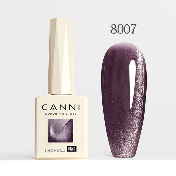 CANNI HEMA FREE UV/LED Cat Eye gél lakk 9 ml No. 8007