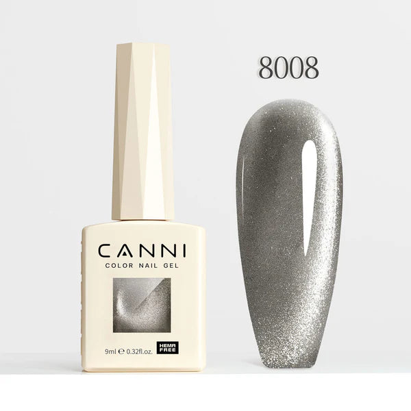 CANNI HEMA FREE UV/LED Cat Eye gél lakk 9 ml No. 8008