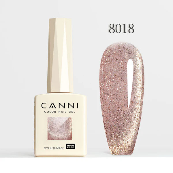 CANNI HEMA FREE UV/LED Cat Eye gél lakk 9 ml No. 8018