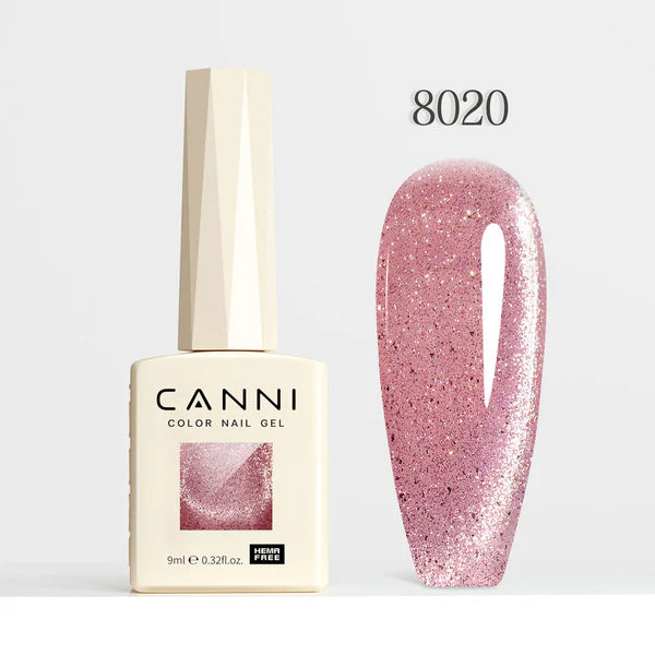 CANNI HEMA FREE UV/LED Cat Eye gél lakk 9 ml No. 8020