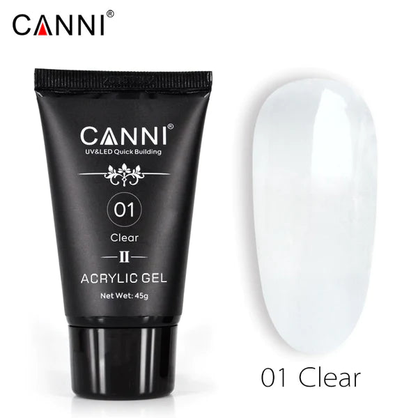 CANNI Poly Gél Új formula - 01 Clear - 45g