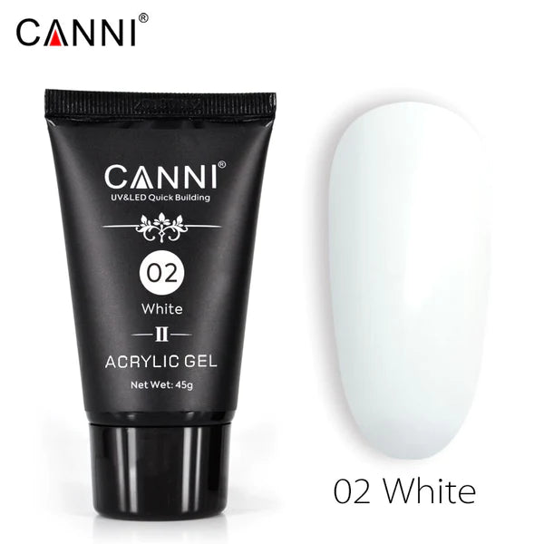 CANNI Poly Gél Új formula - 02 White - 45g