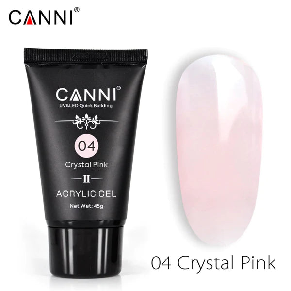 CANNI Poly Gél Új formula - 04 Crystal Pink - 45g