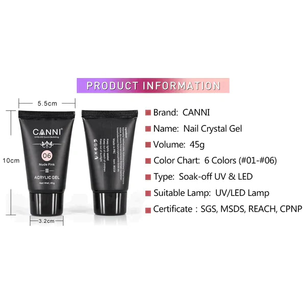 CANNI Poly Gél Új formula - 10 Dark Cover - 45g