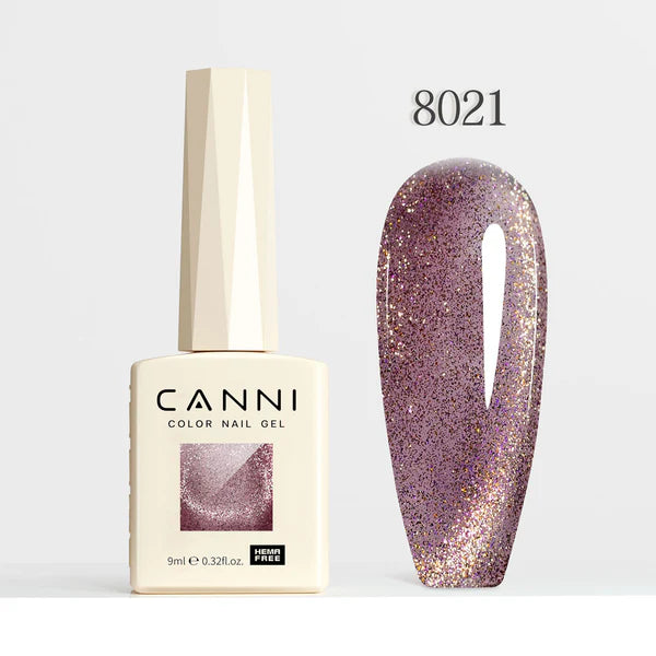 CANNI HEMA FREE UV/LED Cat Eye gél lakk 9 ml No. 8021