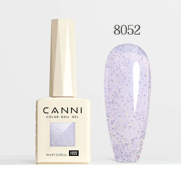 CANNI HEMA FREE UV/LED gél lakk 9 ml No.8052 - Fairy Glitter Series