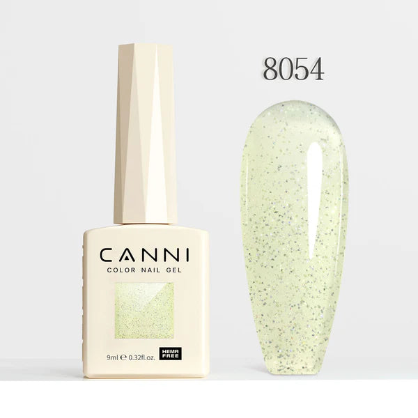 CANNI HEMA FREE UV/LED gél lakk 9 ml No.8054 - Fairy Glitter Series