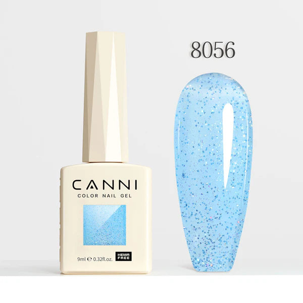 CANNI HEMA FREE UV/LED gél lakk 9 ml No.8056 - Fairy Glitter Series
