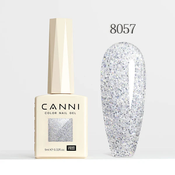 CANNI HEMA FREE UV/LED gél lakk 9 ml No.8057 - Diamond Glitter Collection