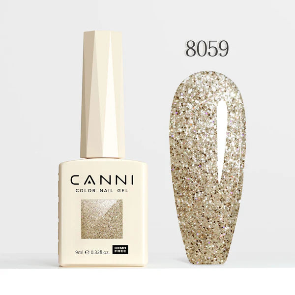 CANNI HEMA FREE UV/LED gél lakk 9 ml No.8059 - Diamond Glitter Collection