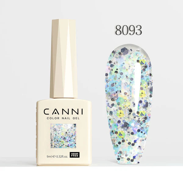 CANNI HEMA FREE UV/LED gél lakk 9 ml No.8093 - Dawn Crystal