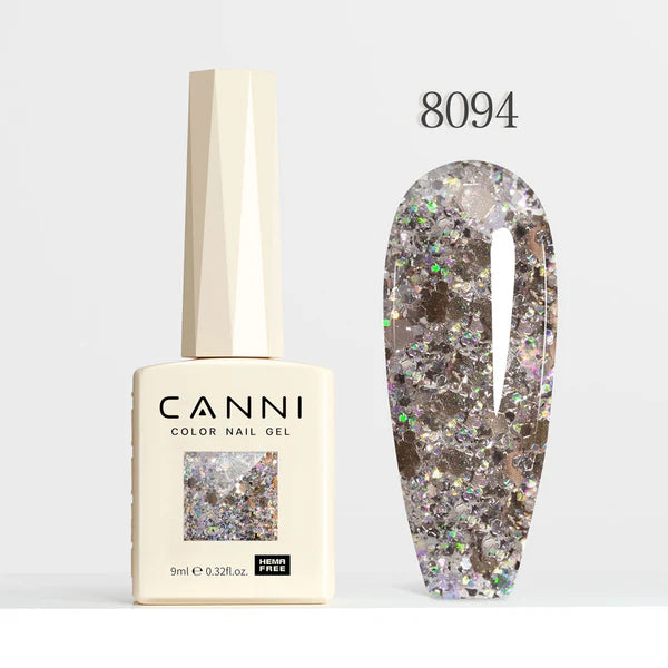 CANNI HEMA FREE UV/LED gél lakk 9 ml No.8094 - Dawn Crystal