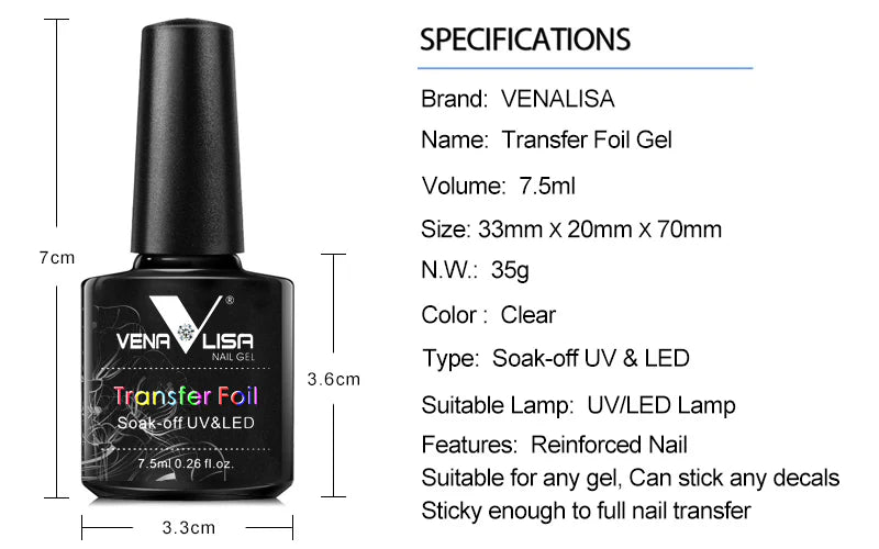 Venalisa Transfer Foil Gel 7,5 ml