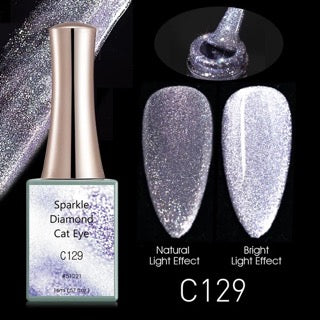 CANNI Sparkle Diamond Cat Eye gél lakk 16 ml No.C129