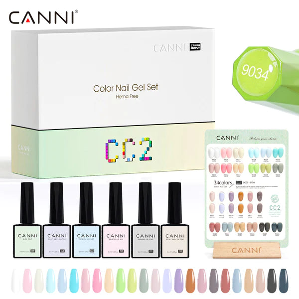 CANNI HEMA FREE UV/LED gél lakk szett (30db-os) CC2