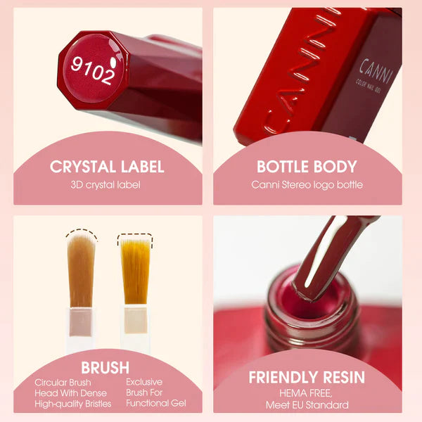 CANNI HEMA FREE UV/LED gel polish 9ml - 9098