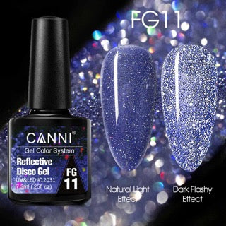 CANNI UV/LED Reflective Disco gél lakk 7.3 ml - FG11