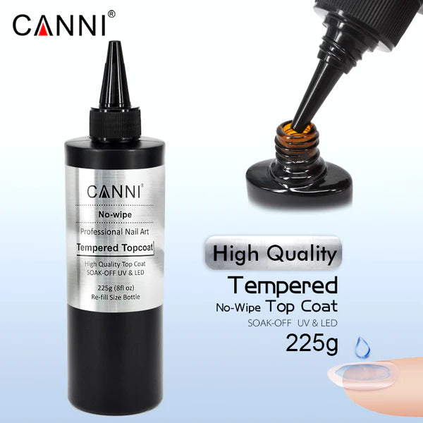 CANNI - Tempered Top gel fényzselé 225g - utántöltő