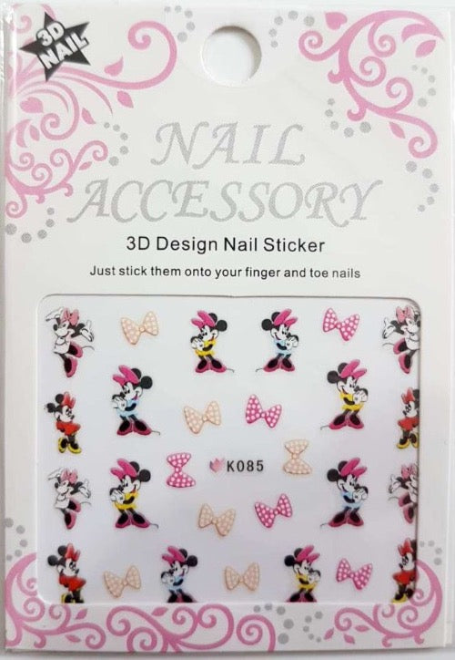 Öntapados Körömmatrica K085/Minnie mouse/