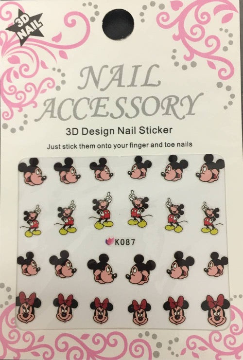 Öntapados Körömmatrica K087/Mickey mouse/